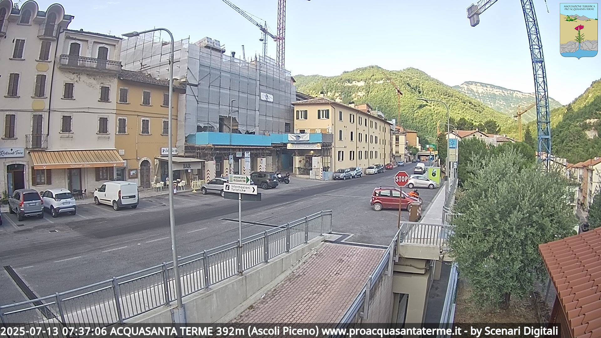 immagine della webcam nei dintorni di Montemonaco: webcam Acquasanta Terme