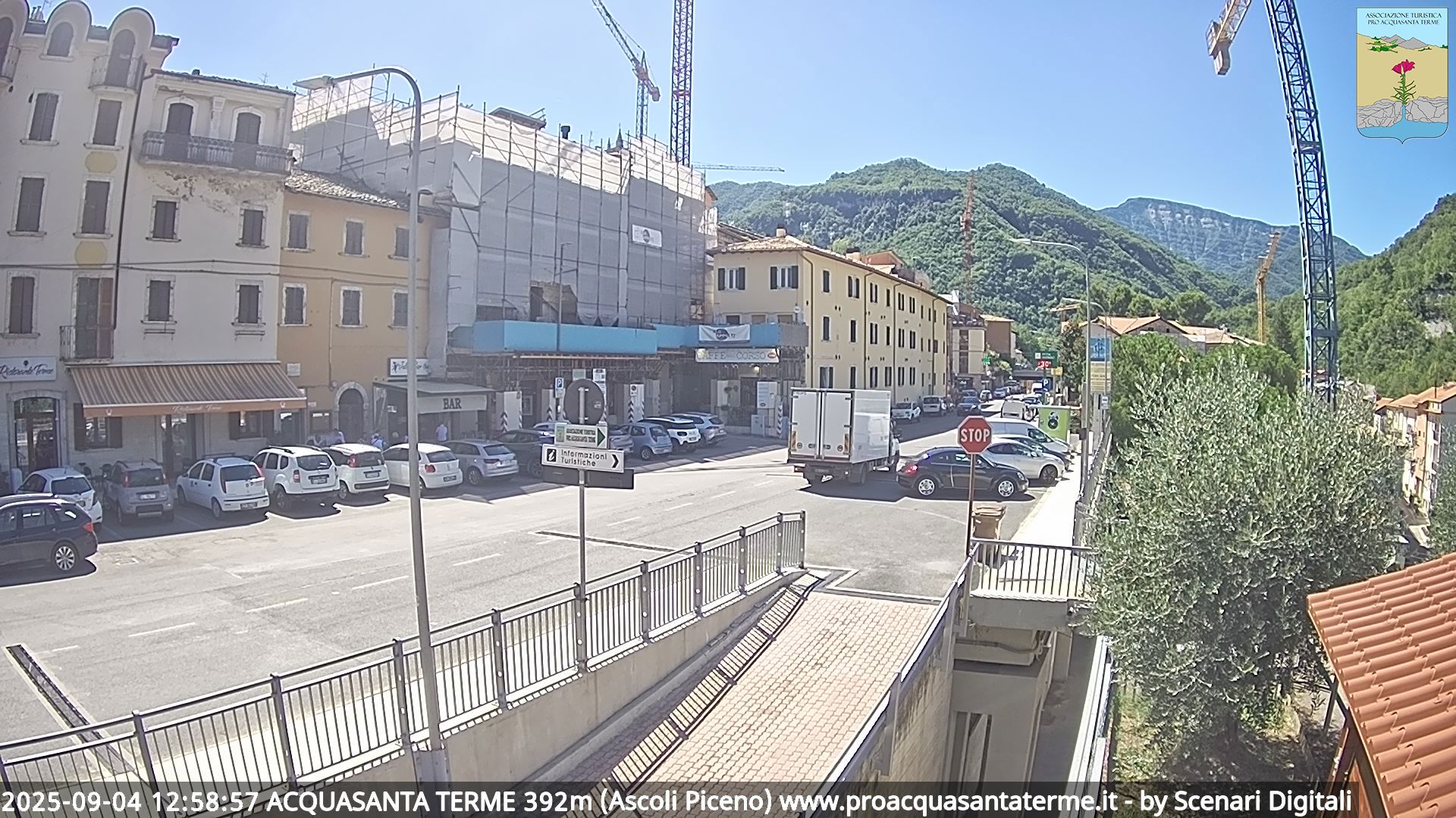 immagine della webcam nei dintorni di Montereale: webcam Acquasanta Terme