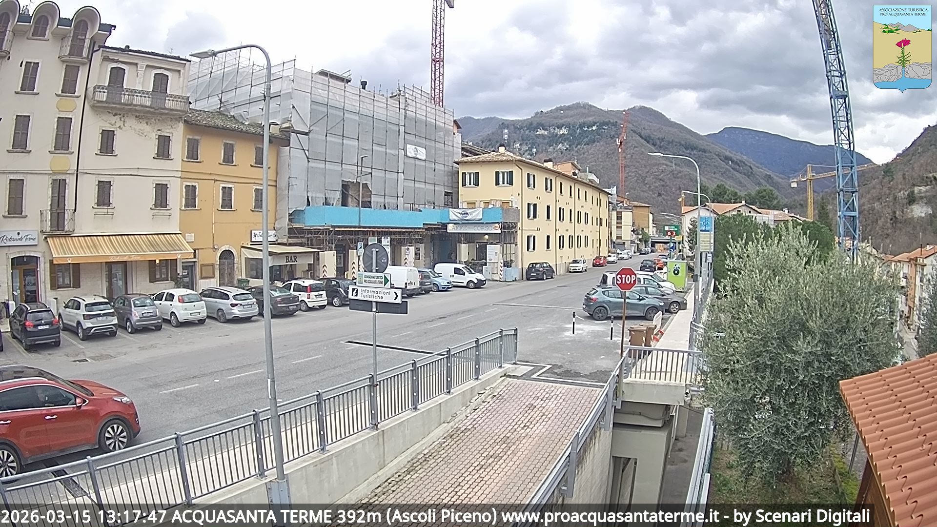 immagine della webcam nei dintorni di Montemonaco: webcam Acquasanta Terme