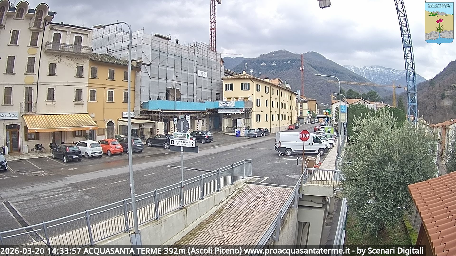 immagine della webcam nei dintorni di Montemonaco: webcam Acquasanta Terme
