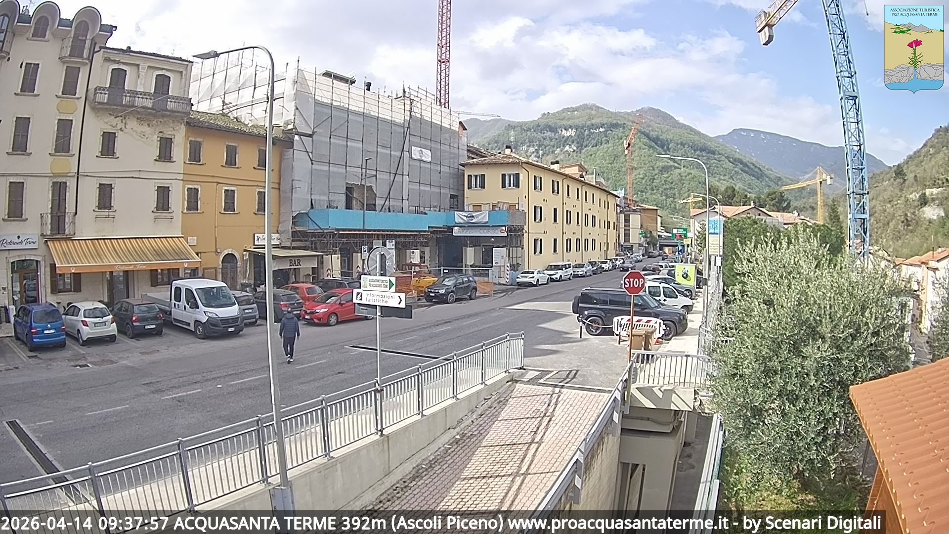 immagine della webcam nei dintorni di Fano Adriano: webcam Acquasanta Terme