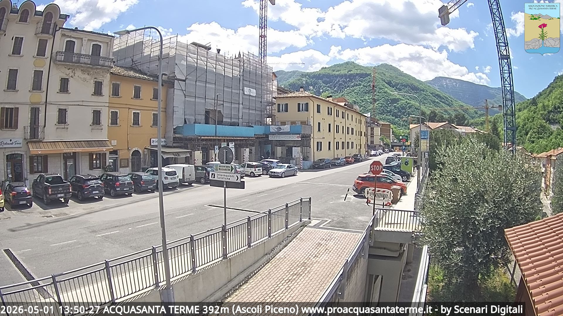 immagine della webcam nei dintorni di Cossignano: webcam Acquasanta Terme