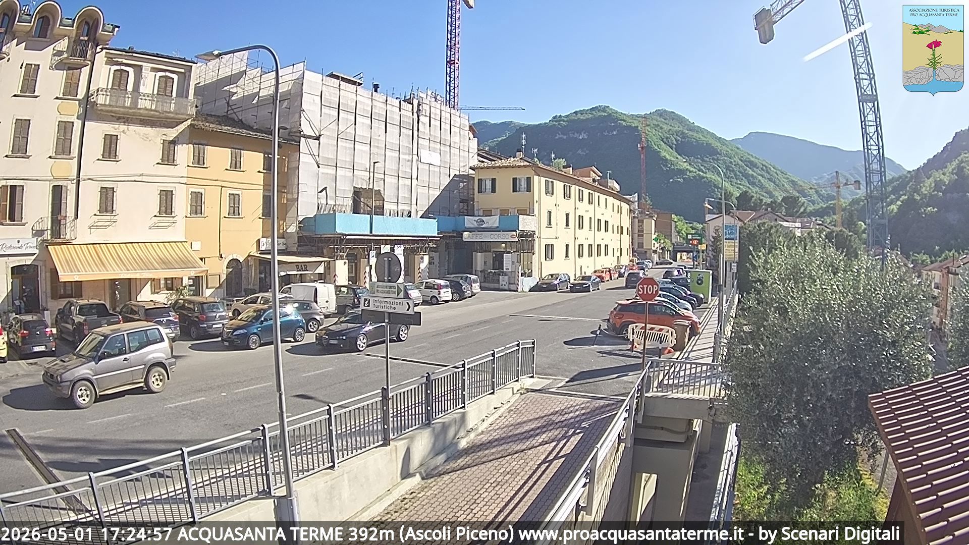 immagine della webcam nei dintorni di Montemonaco: webcam Acquasanta Terme