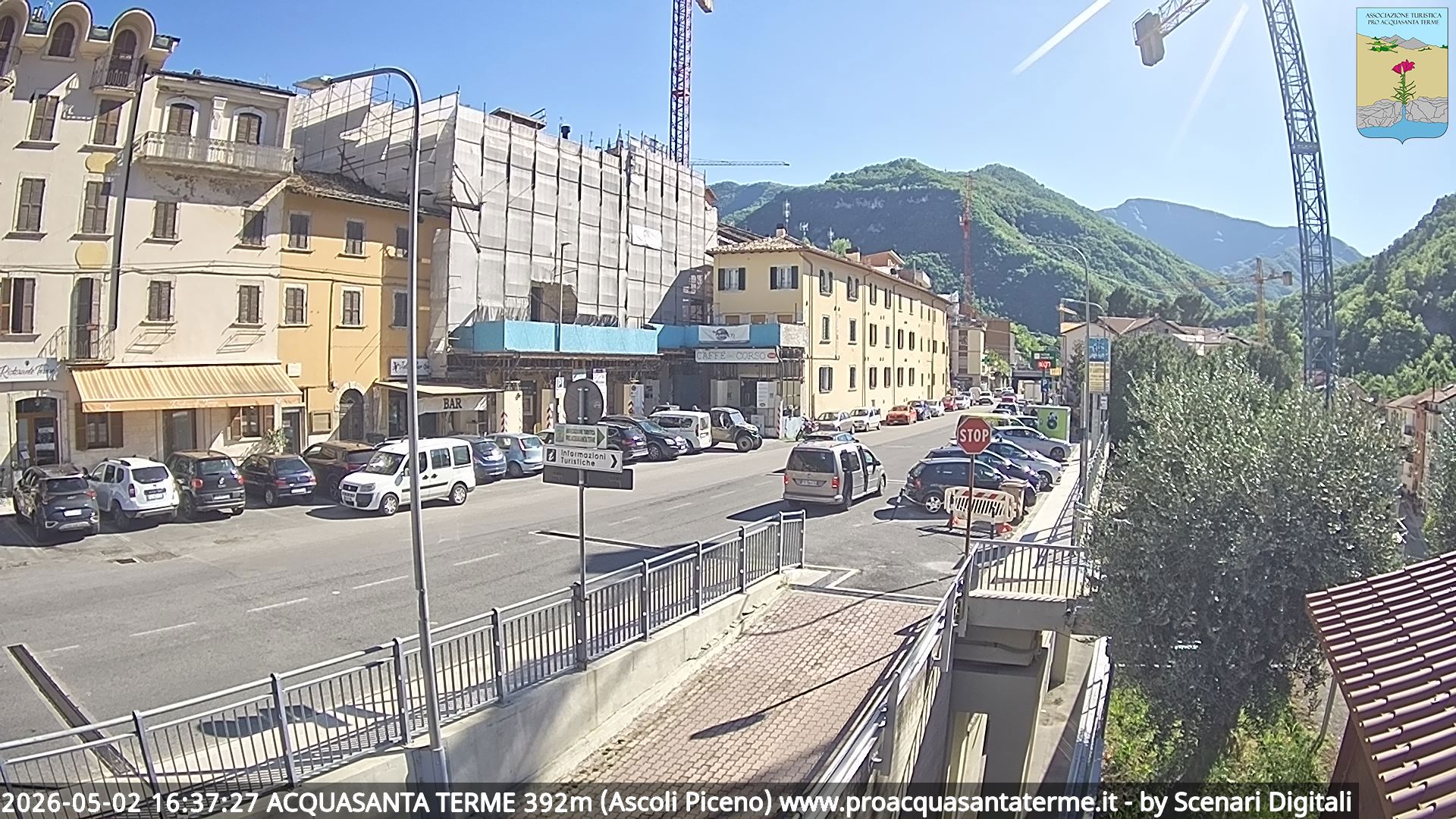 immagine della webcam nei dintorni di Castelluccio Norcia: webcam Acquasanta Terme