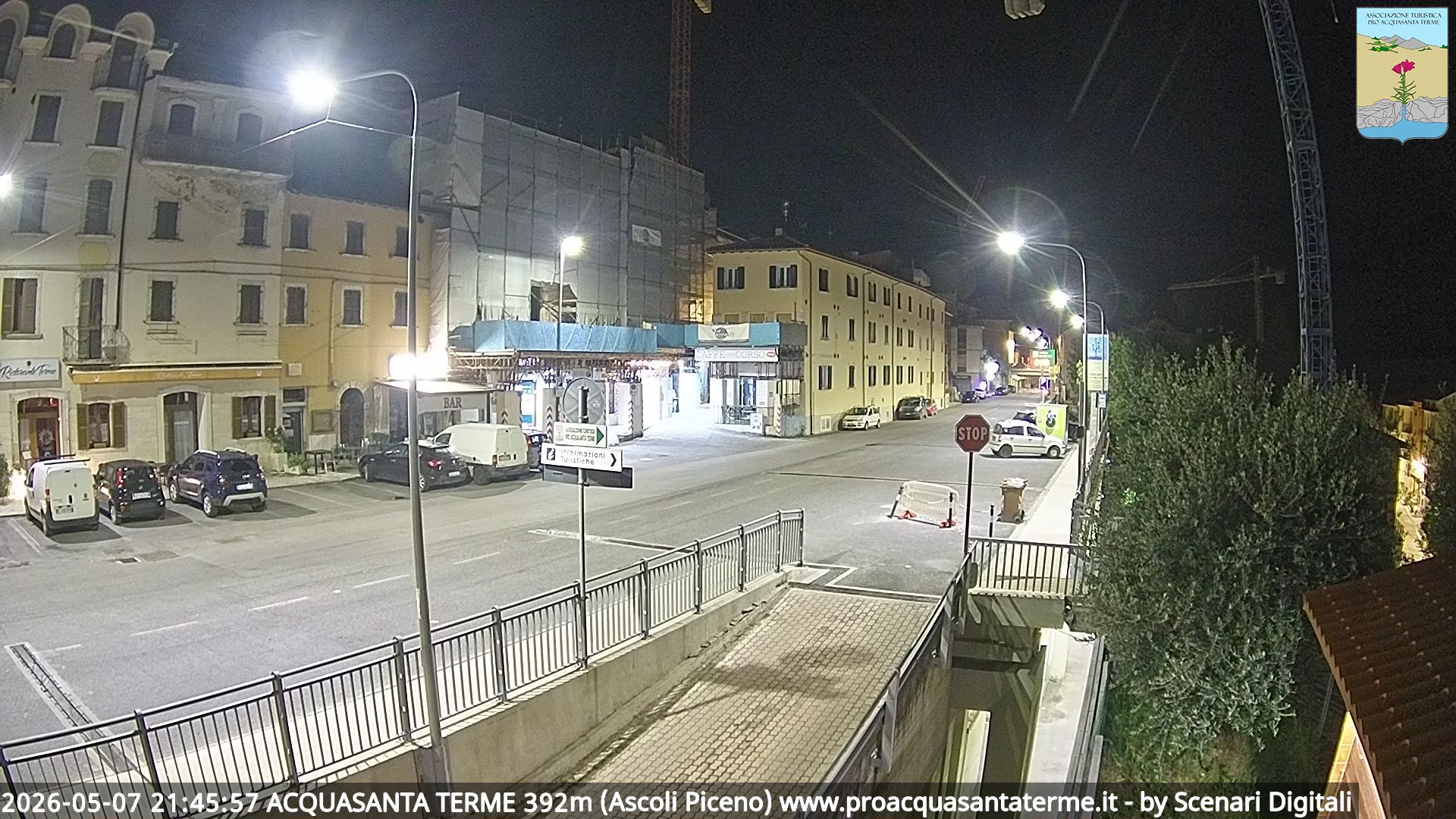 immagine della webcam nei dintorni di Montemonaco: webcam Acquasanta Terme