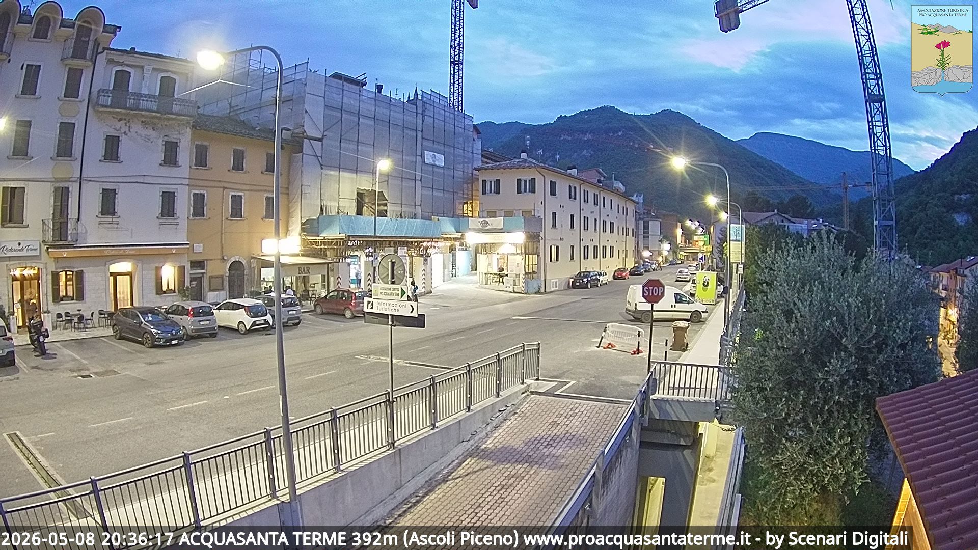 immagine della webcam nei dintorni di Ussita: webcam Acquasanta Terme
