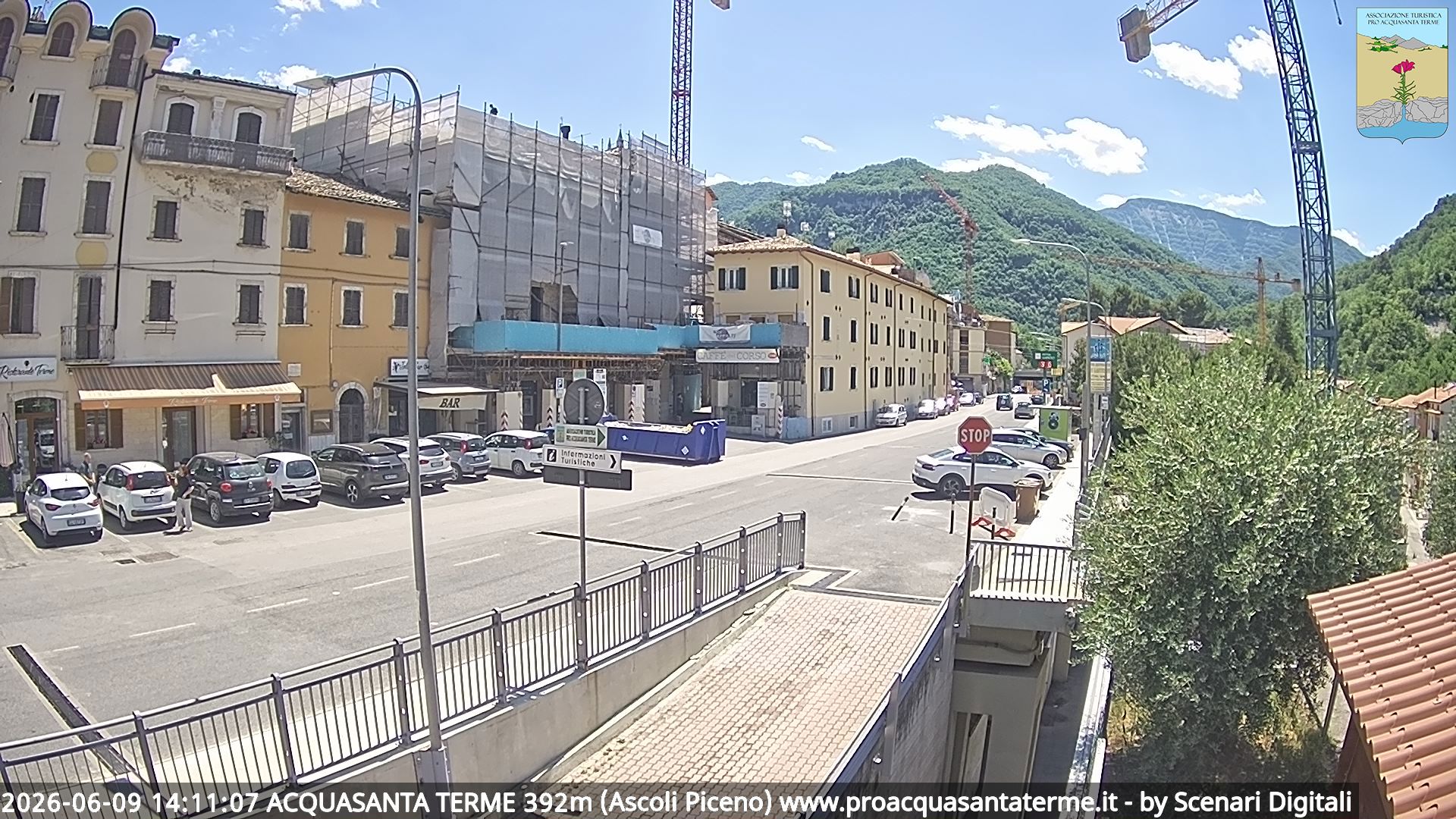 immagine della webcam nei dintorni di Montereale: webcam Acquasanta Terme