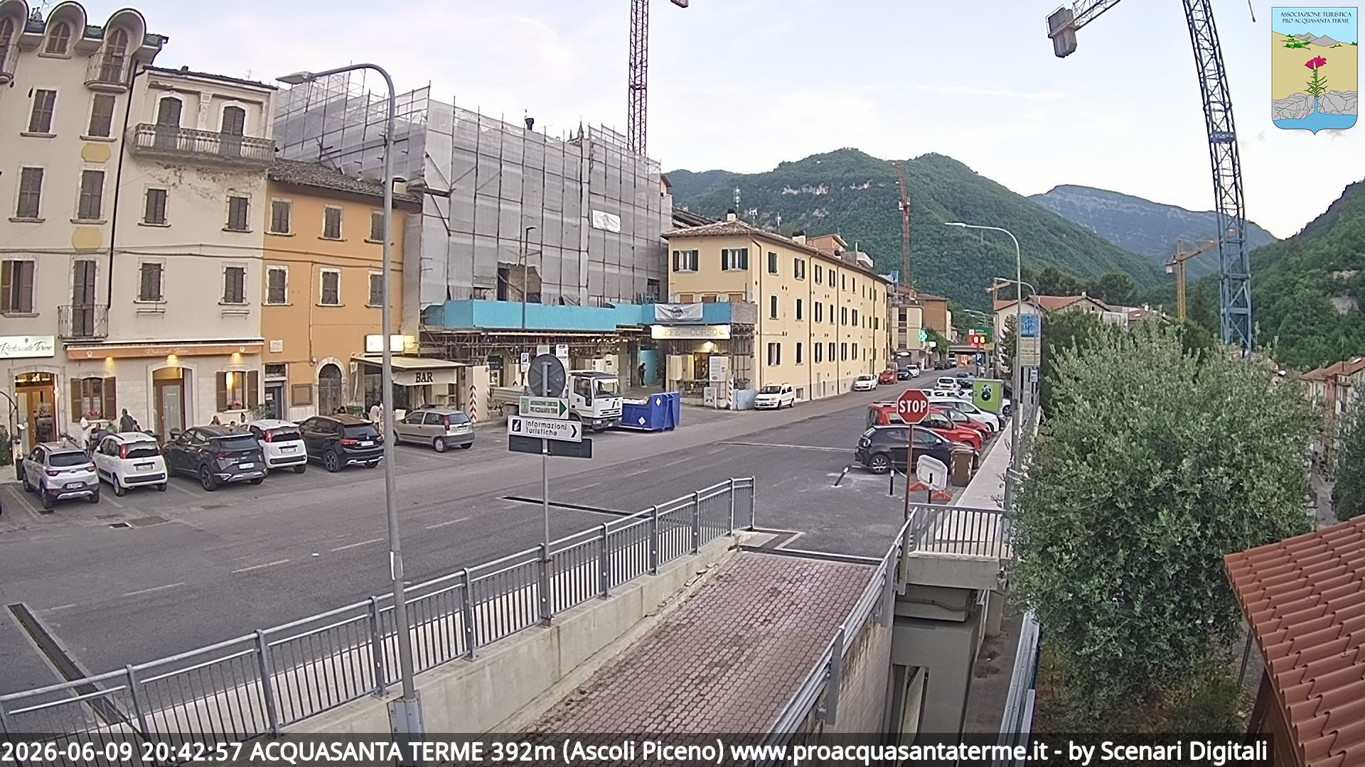 immagine della webcam nei dintorni di Montemonaco: webcam Acquasanta Terme