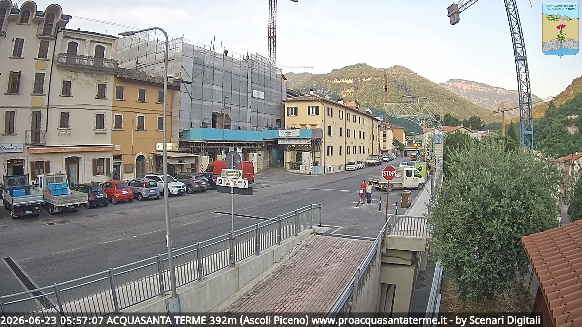 immagine della webcam nei dintorni di Montemonaco: webcam Acquasanta Terme