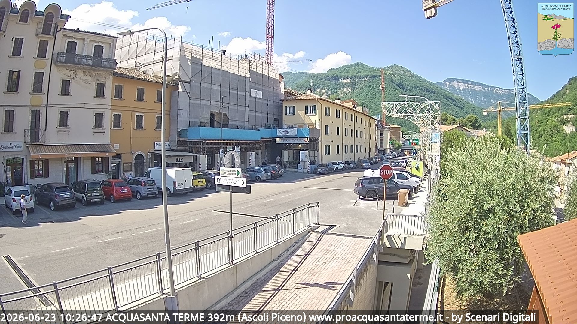 immagine della webcam nei dintorni di Cossignano: webcam Acquasanta Terme