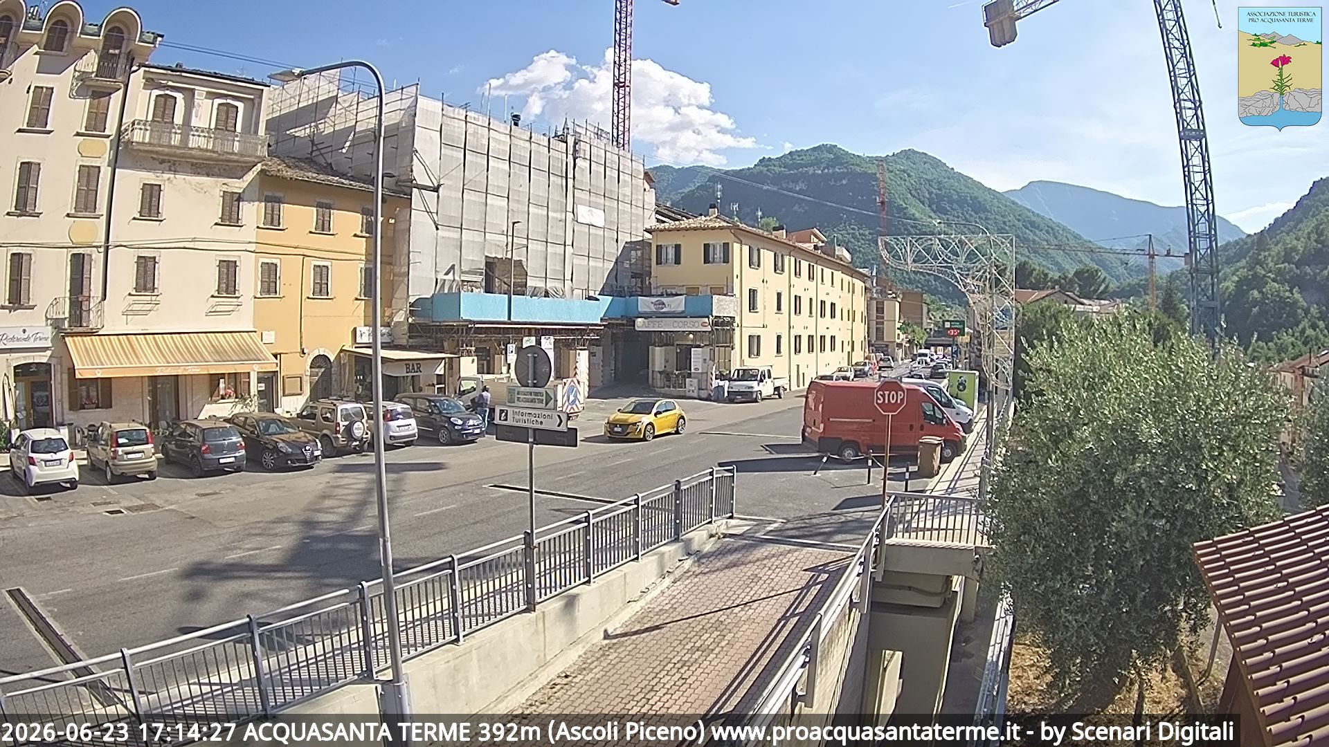 immagine della webcam nei dintorni di Ussita: webcam Acquasanta Terme