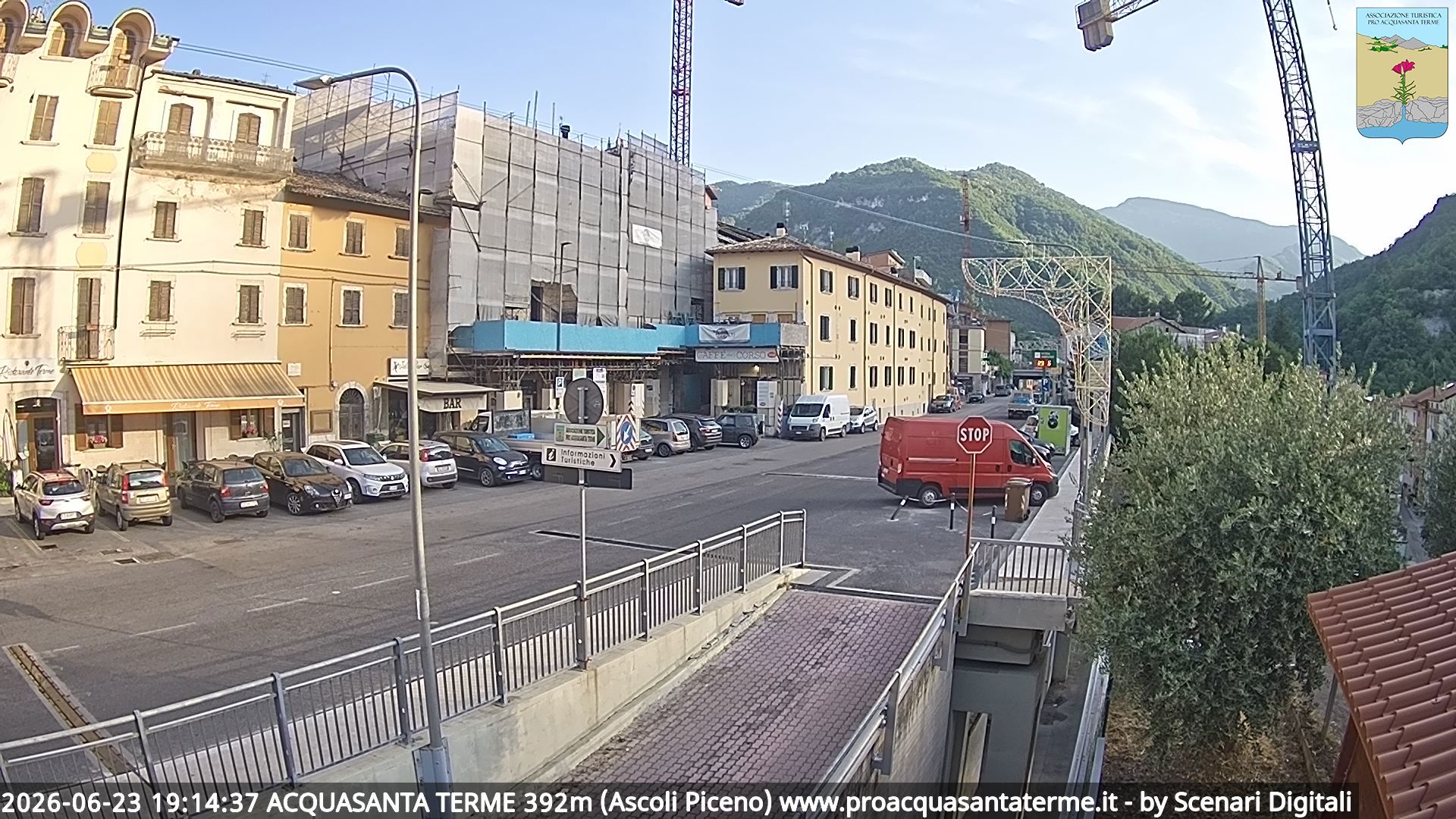 immagine della webcam nei dintorni di Montemonaco: webcam Acquasanta Terme