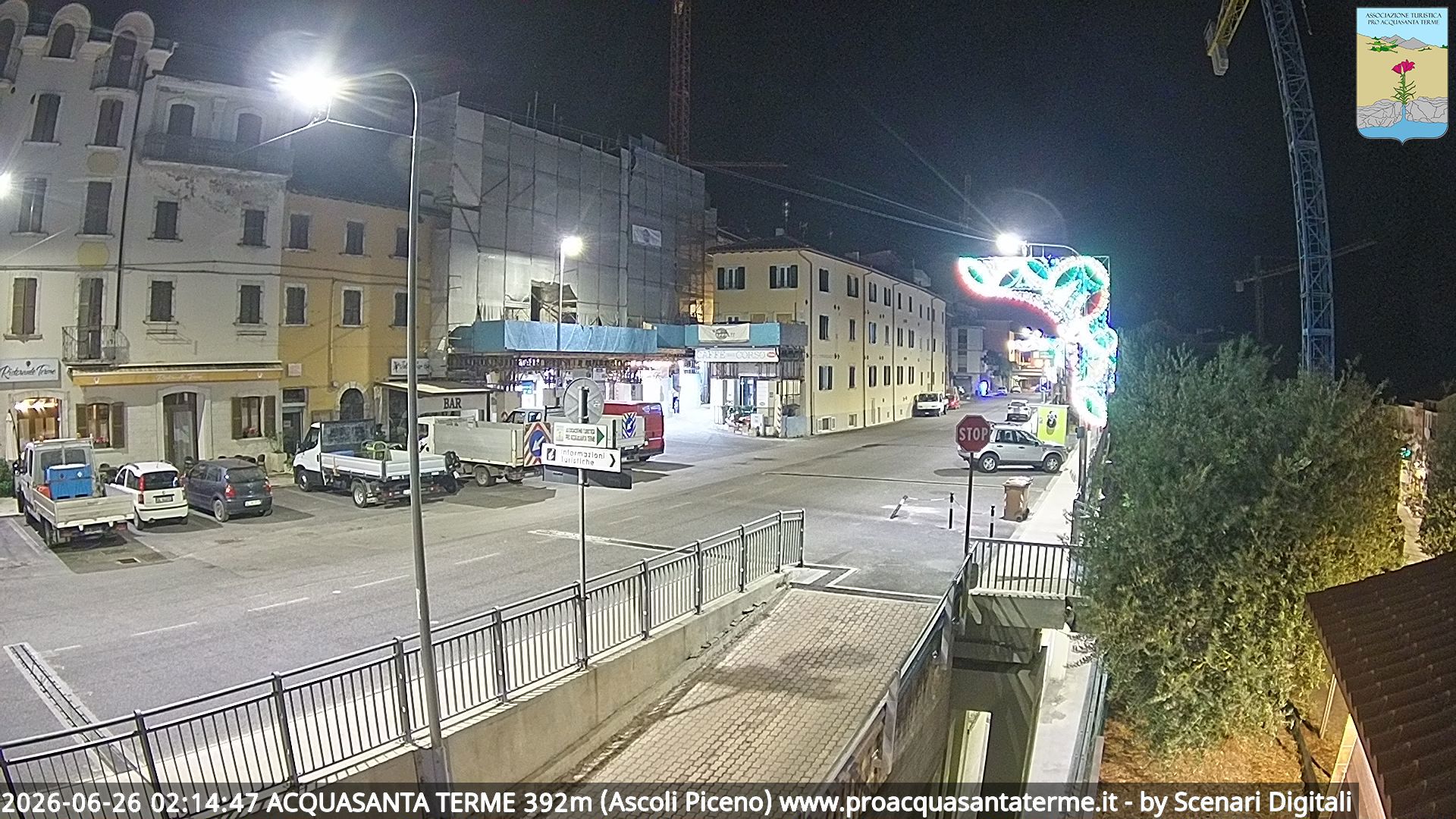 immagine della webcam nei dintorni di Ussita: webcam Acquasanta Terme