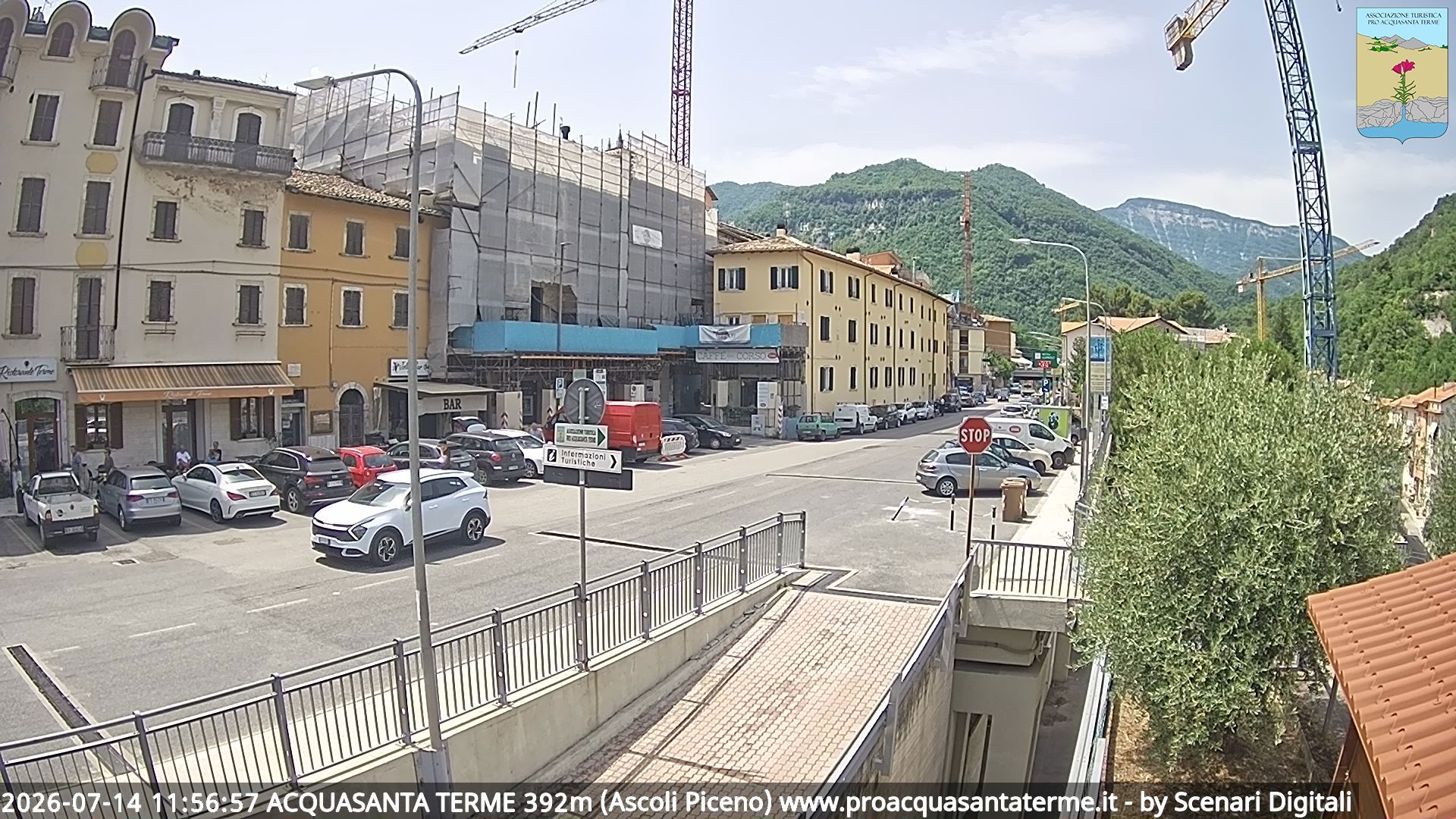 immagine della webcam nei dintorni di Fano Adriano: webcam Acquasanta Terme
