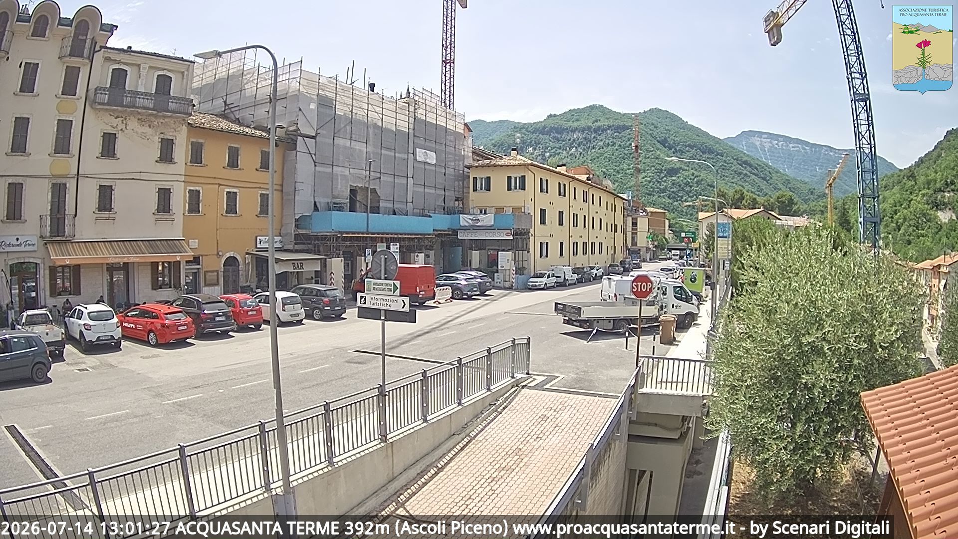 immagine della webcam nei dintorni di Fano Adriano: webcam Acquasanta Terme