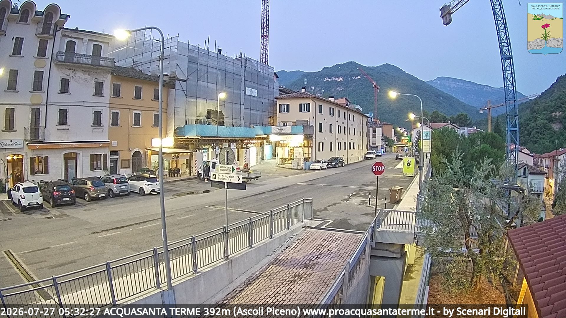 immagine della webcam nei dintorni di Montereale: webcam Acquasanta Terme